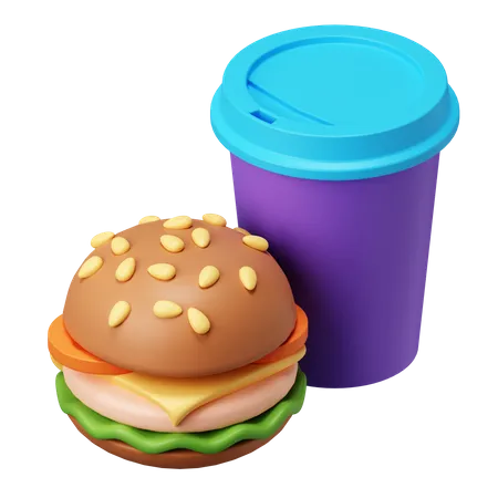 Mittagessen  3D Illustration