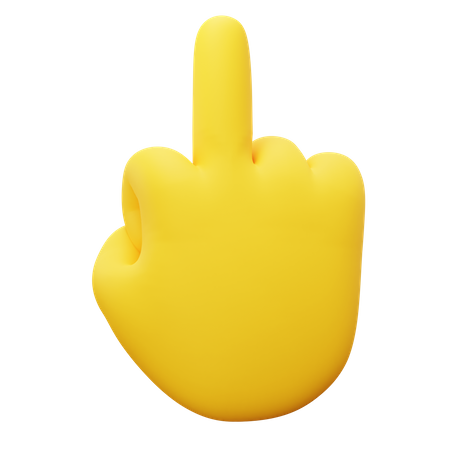 Mittelfinger  3D Icon