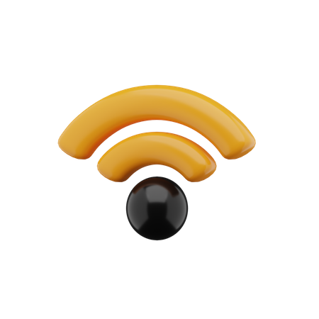 WLAN mit mittlerem Signal  3D Icon