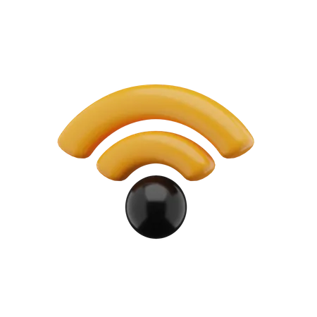 WLAN mit mittlerem Signal  3D Icon