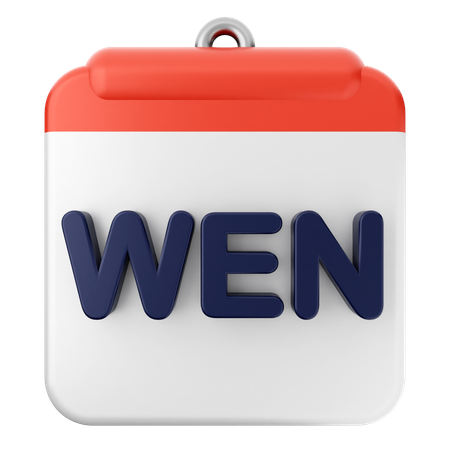 Mittwoch Kalender  3D Icon