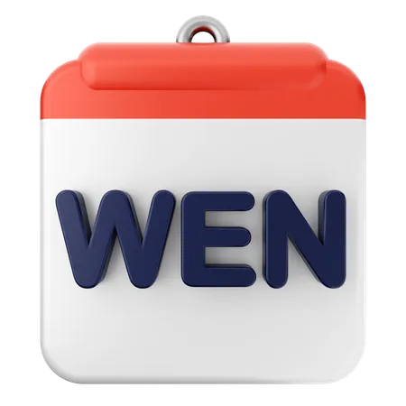 Mittwoch Kalender  3D Icon