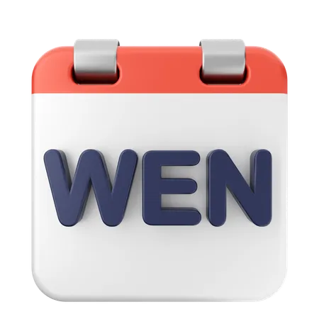 Mittwoch Kalender  3D Icon