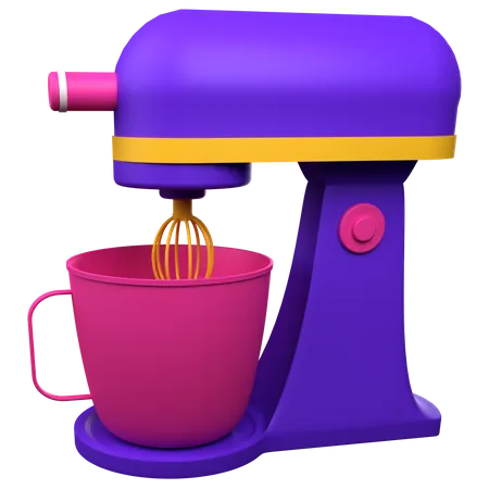 3 D Illustration Electric Mixer Object 3D Icon