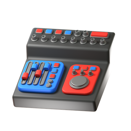 Mixador de som  3D Icon