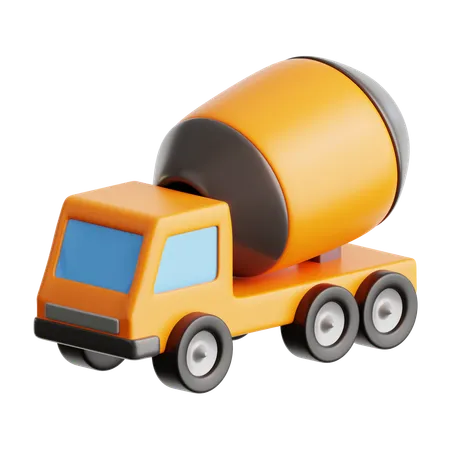 Mixer Truck  3D Icon