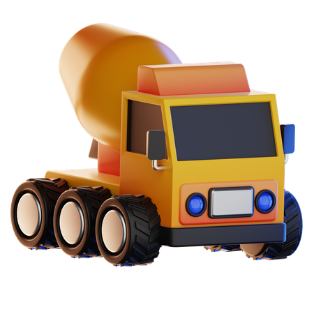 Mixer Truck  3D Icon