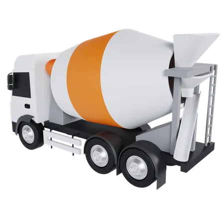 Mixer Truck  3D Icon