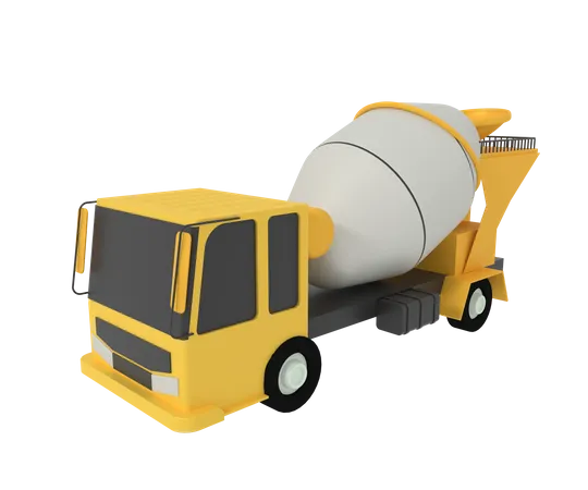 Mixer Truck  3D Icon