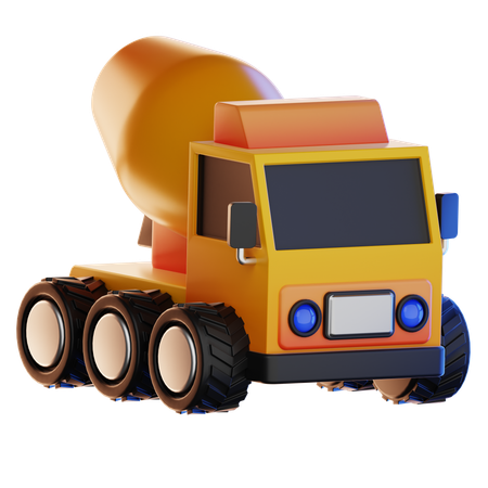 Mixer Truck  3D Icon