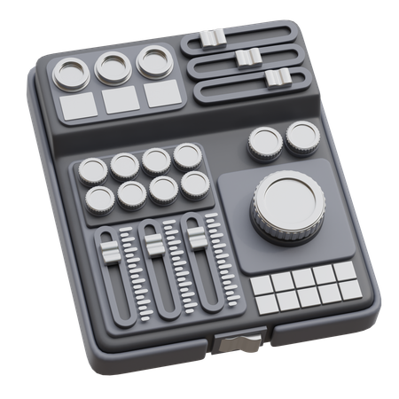 Mixeur audio  3D Icon
