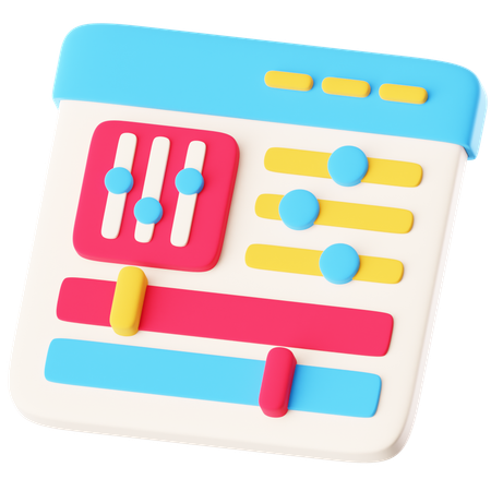 Mixing Board  3D Icon