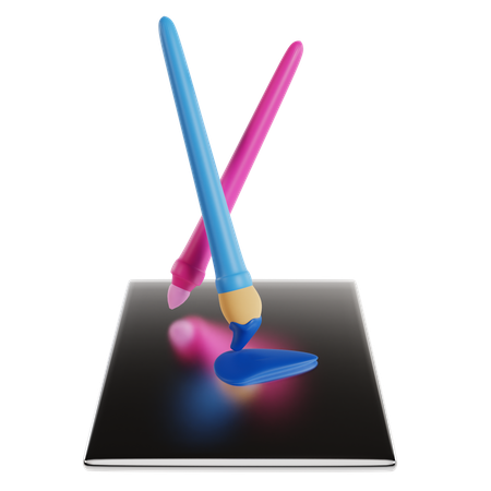 Mixing Paint  3D Icon