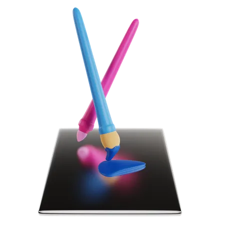 Mixing Paint  3D Icon