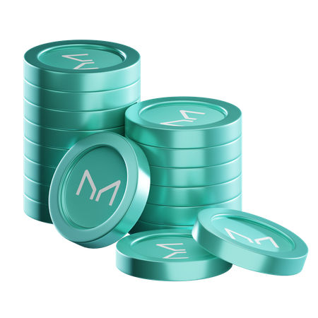 Mkr Coin Stacks  3D Icon