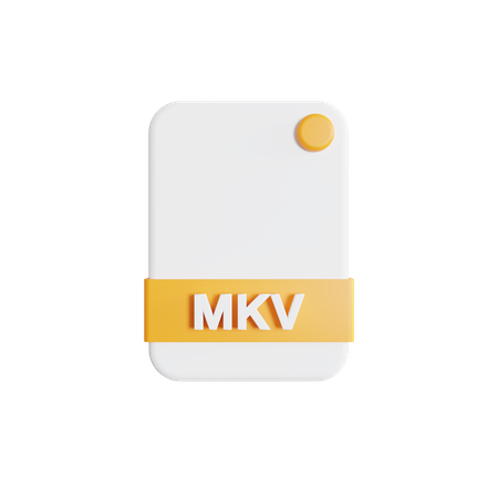 Mkv-Datei  3D Icon