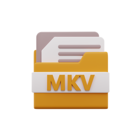 Mkv-Datei  3D Icon