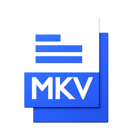 MKV File  3D Icon