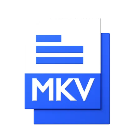 MKV File  3D Icon