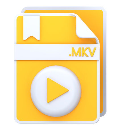 Mkv file  3D Icon