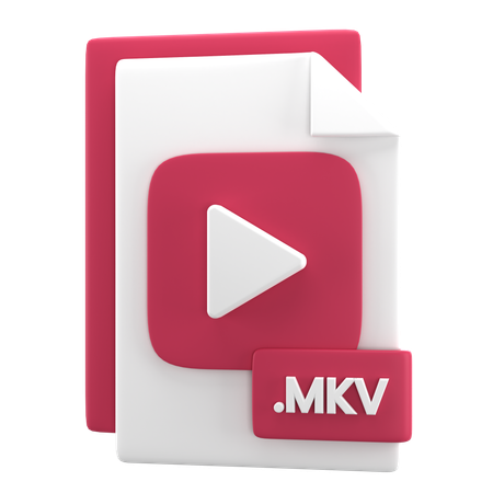 MKV File  3D Icon