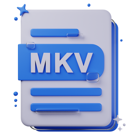 MKV File  3D Icon