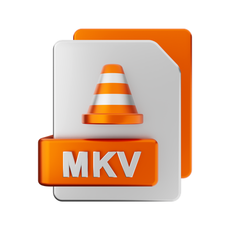 MKV File  3D Illustration