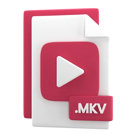MKV File 3D Icon