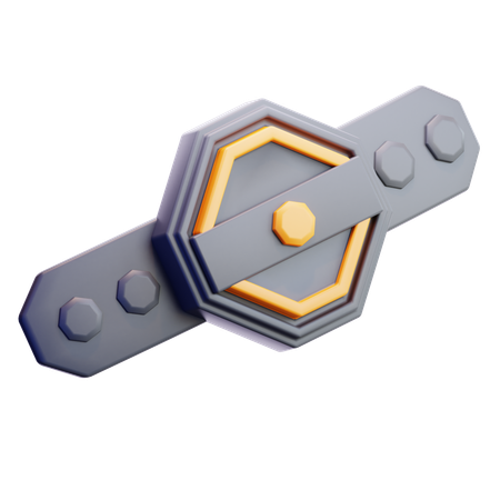 総合格闘技ベルト  3D Icon