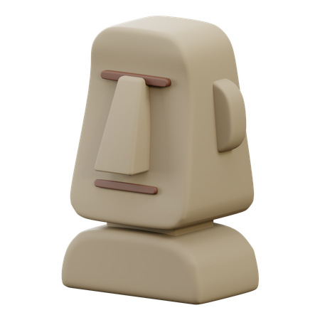 Moai  3D Icon