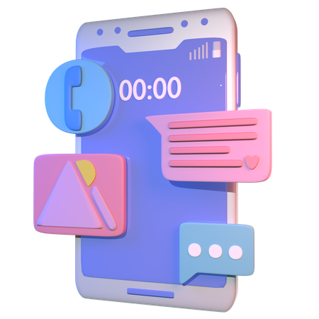 Mobile  3D Icon