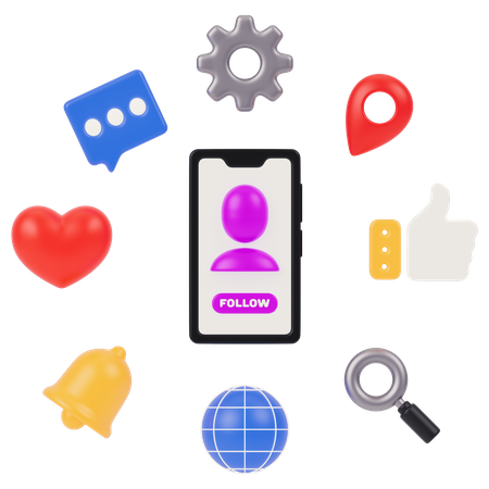 Mobile  3D Icon