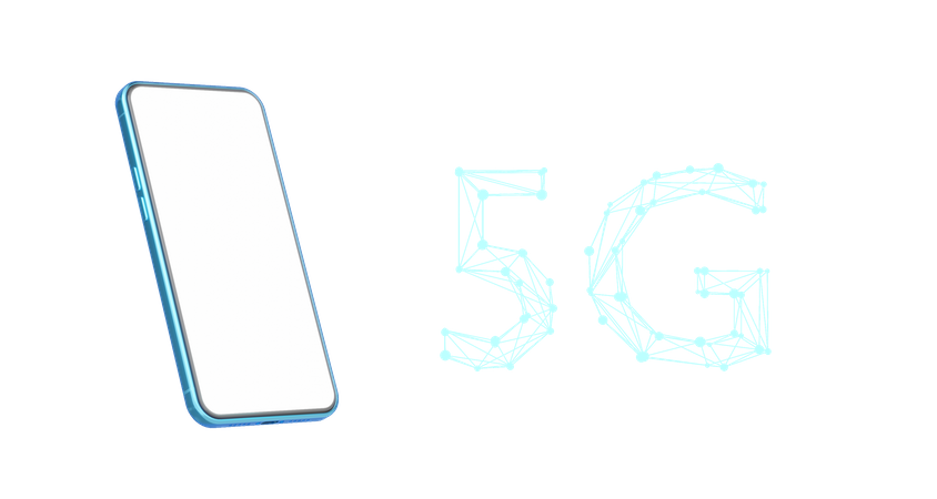 Mobile 5G  3D Icon