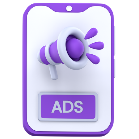 Mobile Ads  3D Icon