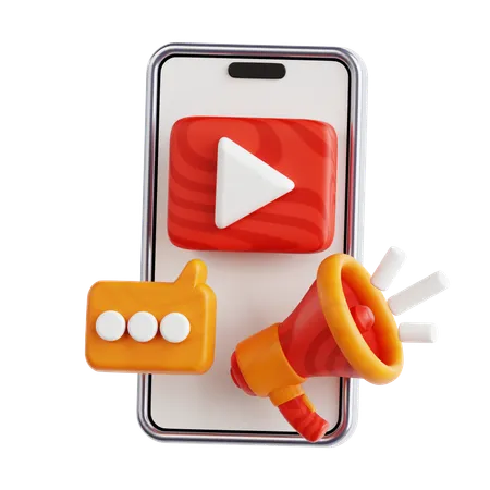 Mobile Ads  3D Icon