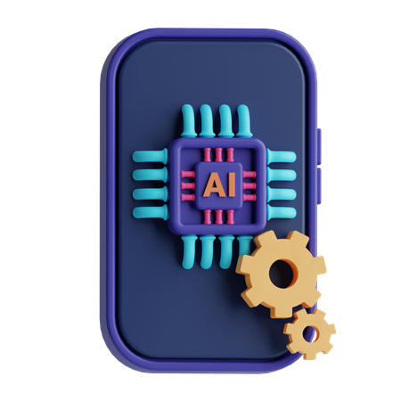 Mobile Ai Chip  3D Icon