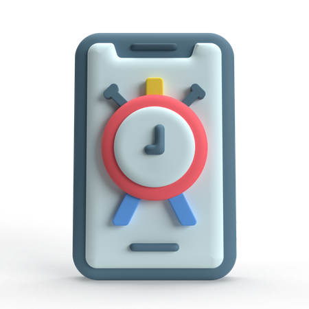 携帯アラーム  3D Icon