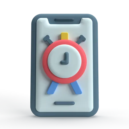 携帯アラーム  3D Icon