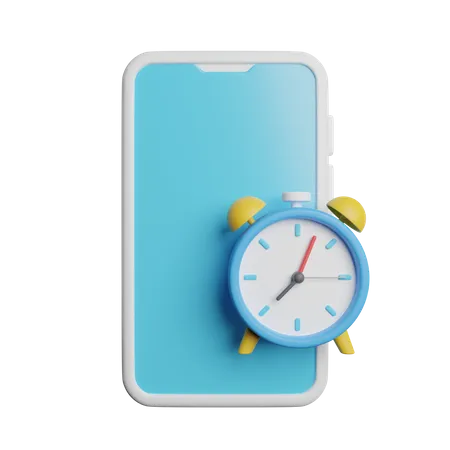 Phone Clock Alarm 3D Icon