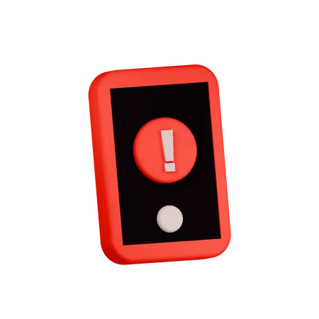 Mobile Alert  3D Icon