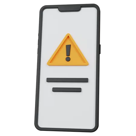 Mobile Alert  3D Icon