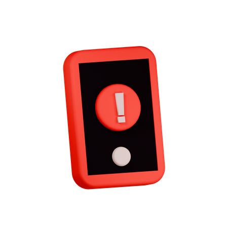 Mobile Alert  3D Icon