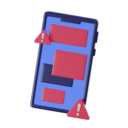 Mobile Alert  3D Icon