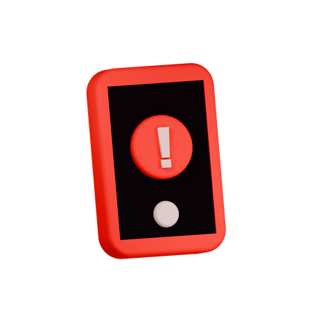 Mobile Alert  3D Icon
