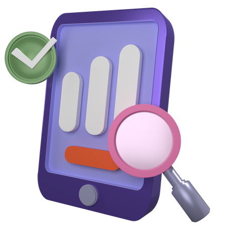 Mobile Analysen  3D Icon