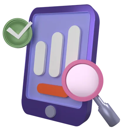 Mobile Analysen  3D Icon