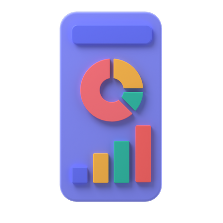 Mobile Analyse  3D Illustration