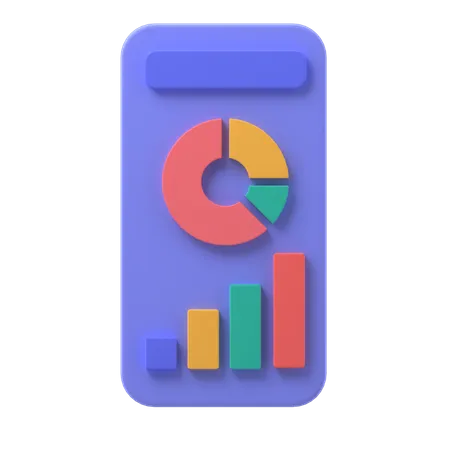 Mobile Analyse  3D Illustration