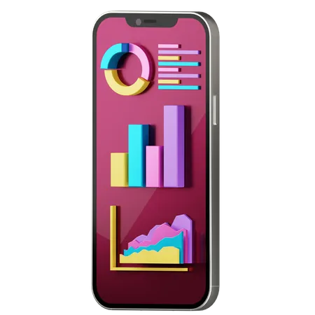 Mobile Analyse  3D Illustration