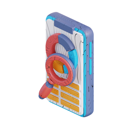 Mobile Analyse  3D Icon